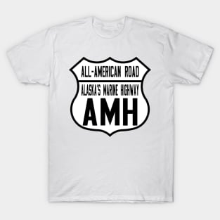 Alaska's Marine Highway All-American Road route shield T-Shirt